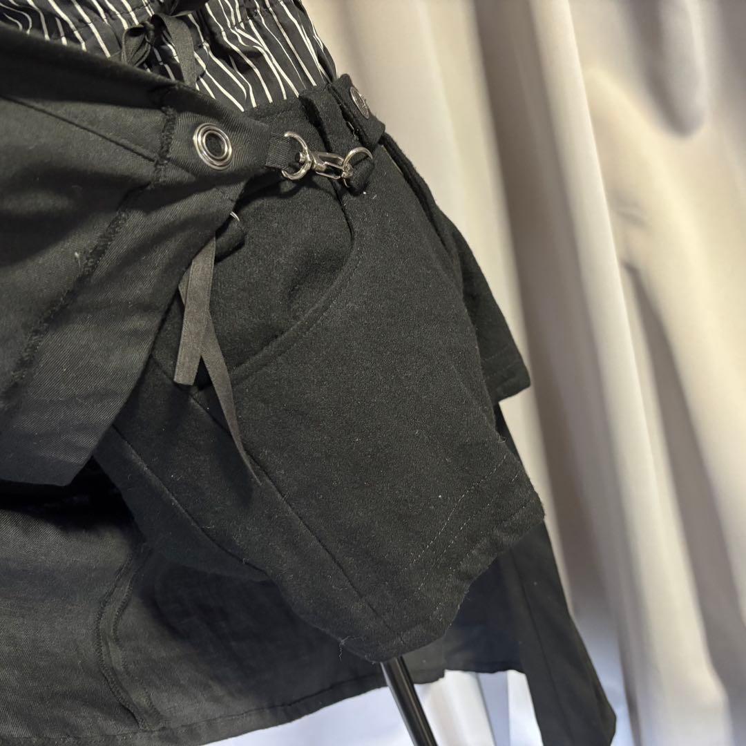 BLACK PEACE NOW皇子系ショートパンツ 巻きスカート付き