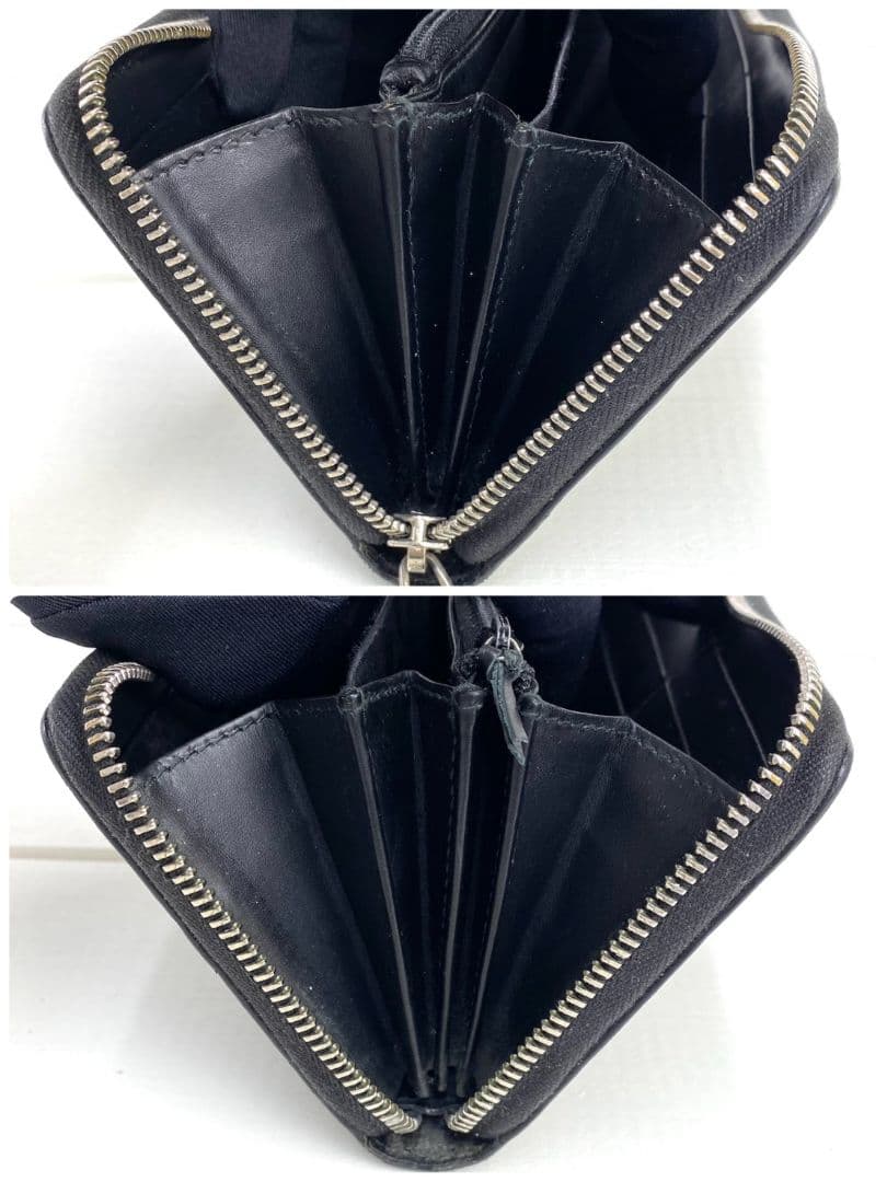 美品✨️ グッチ 長財布 ラウンドファスナー GGシマ シェリーライン レザー