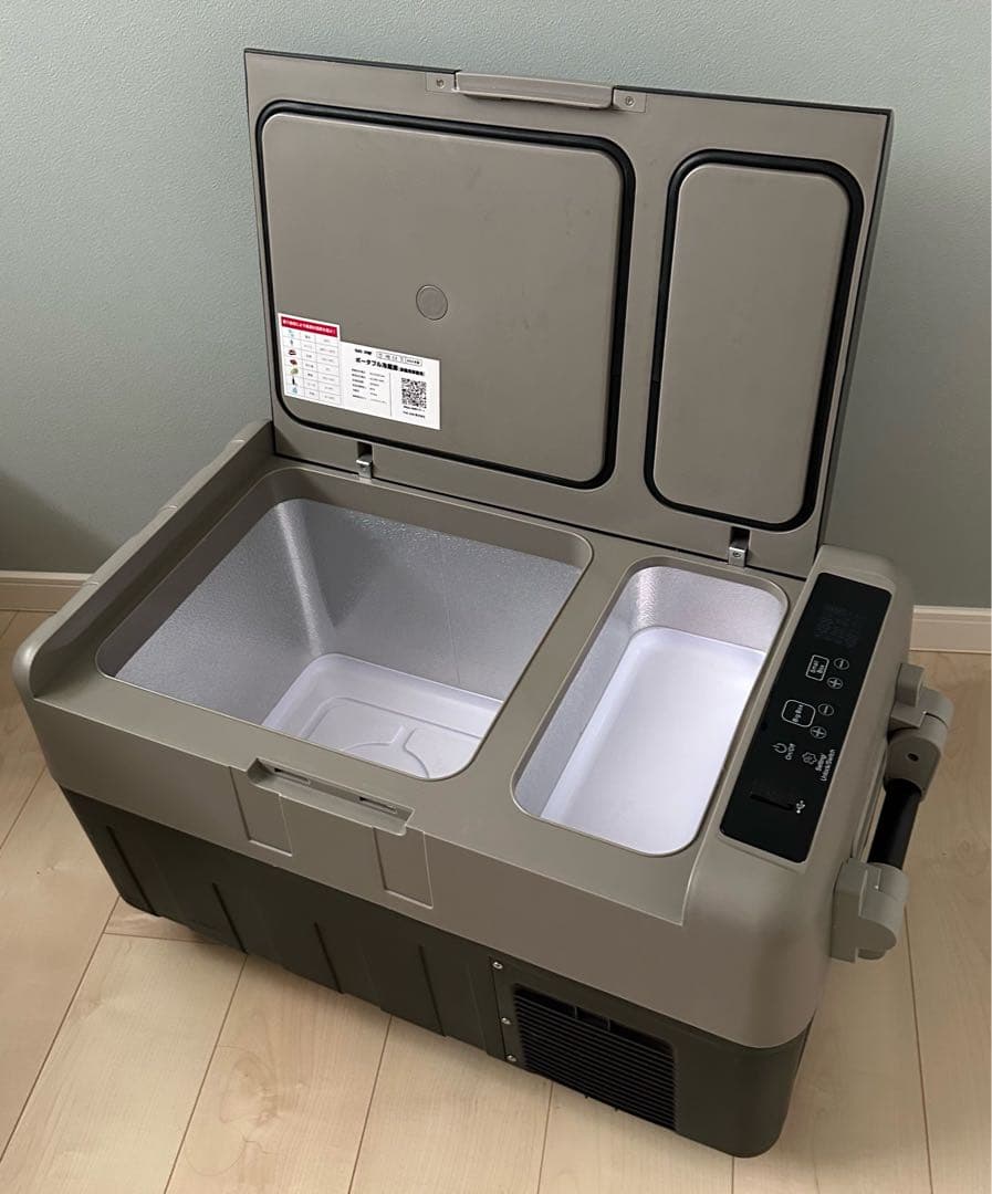 SUNPIE 車載用冷蔵庫 30リットル 2室 独立温度設定 コンプレッサー式