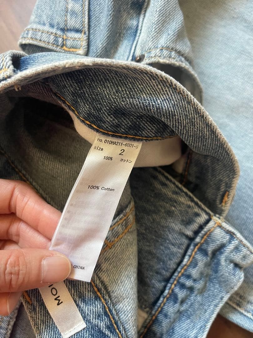 美品 MOUSSY CROSS WAIST WIDE STRAIGHT 2