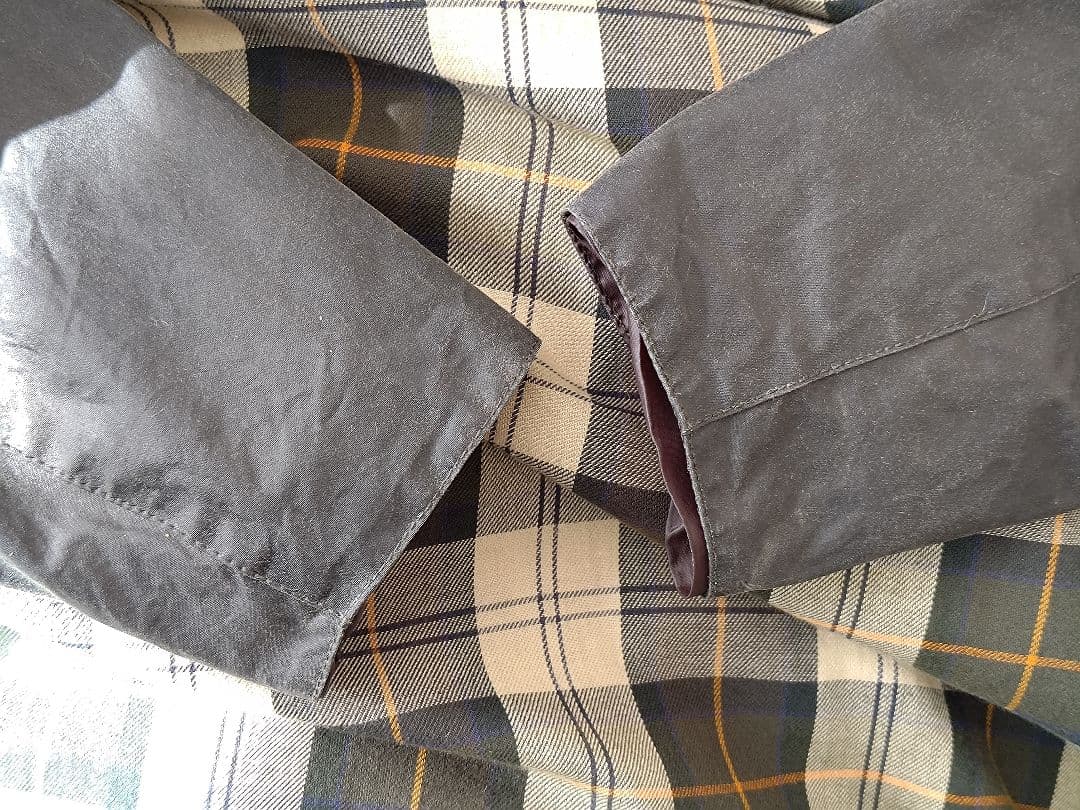 Barbour BORDER ボーダー SL 38 美品　ピンバッジ付き