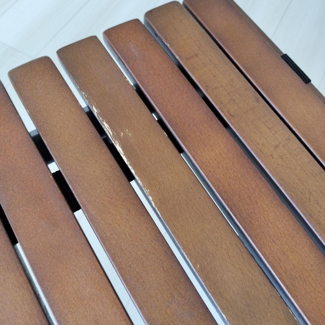 【Hy】クイックキャンプ 折りたたみ スリムウッドロールテーブル 120