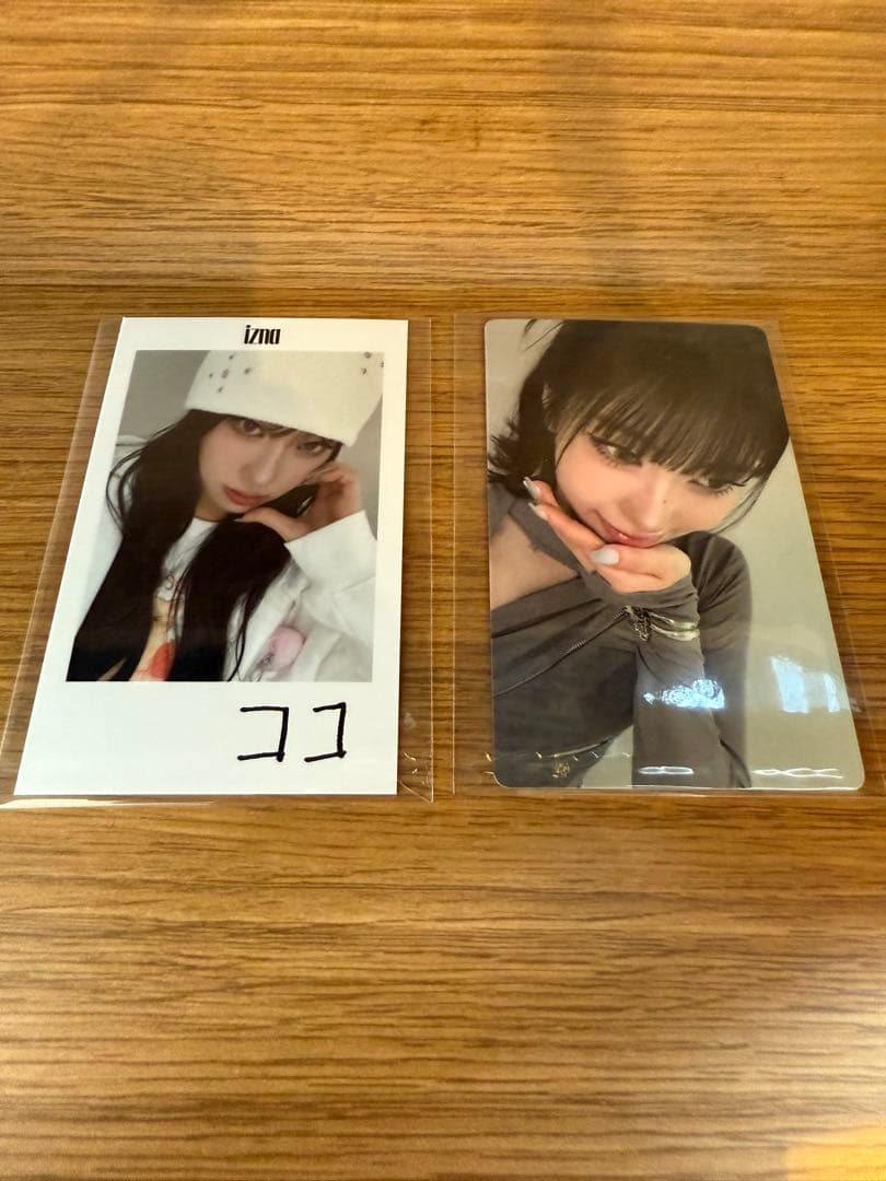 izna ココ　会場限定トレカ　２種　トレカ　チェキ風