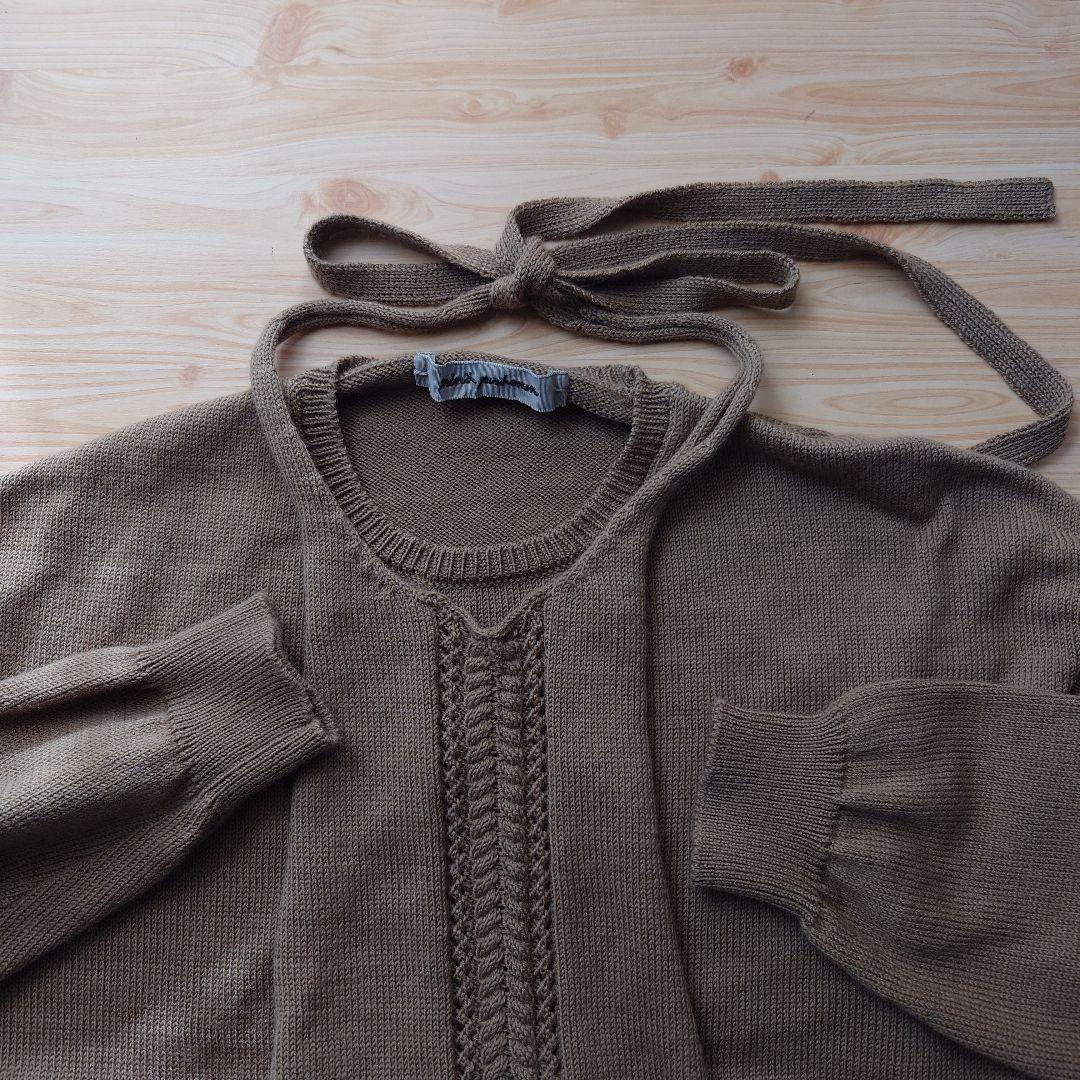 ミナペルホネン 38 セーター kerros 茶