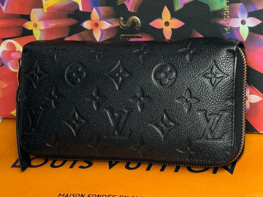 良品！新型　ルイヴィトン　アンプラント　ジッピーウォレット長財布　ブラック