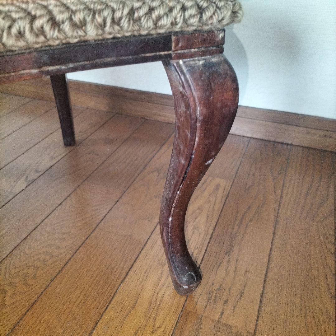 12/29 クラシック 椅子 刺繍 アンティーク　イギリス　プチポワン チェア