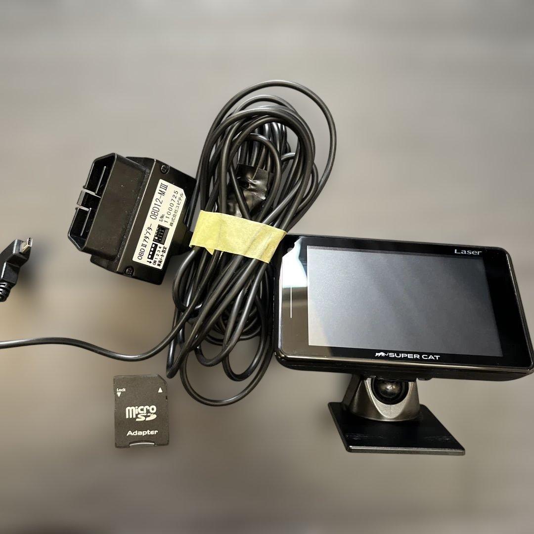 Yupiteru SUPER CAT レーダー探知機本体　OBD2-R2アダプタ