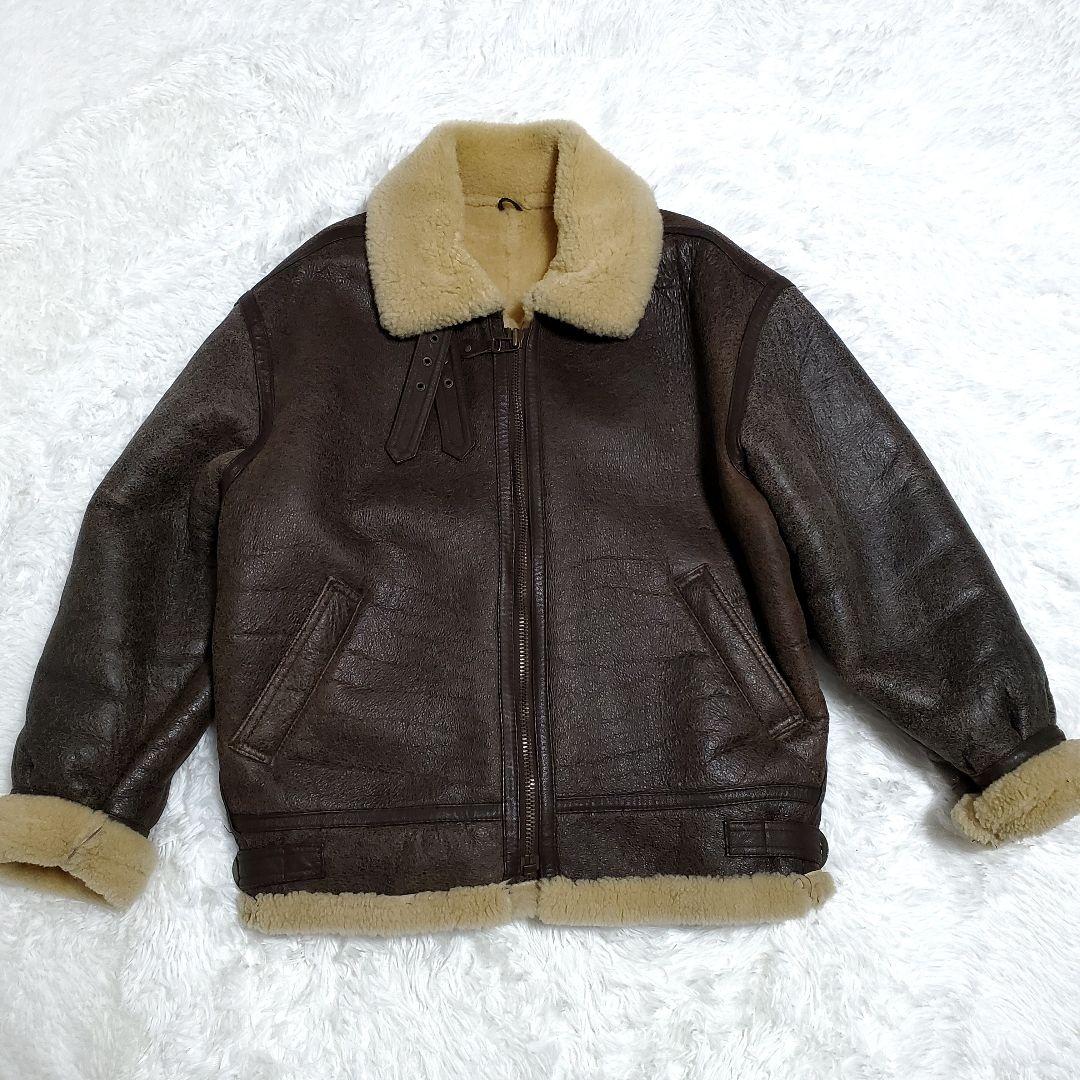 グローブボックス　リアルムートン　フライトジャケット　B-3　L