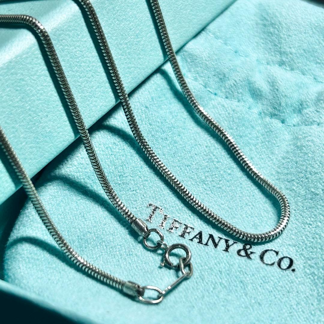 ティファニー　スネークチェーン　ネックレス　ペンダント　45cm Tiffany