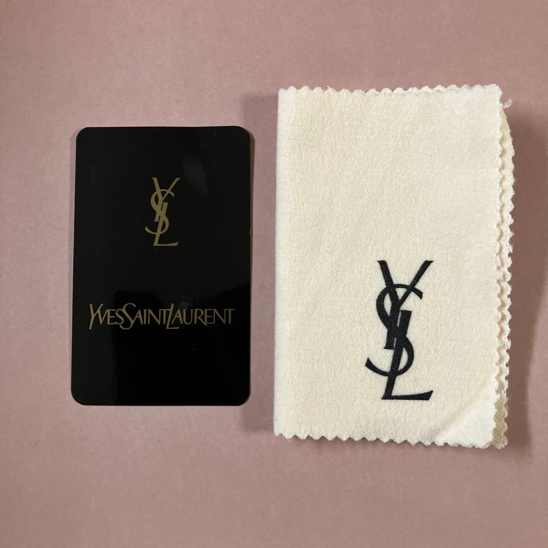 【未使用】イブサンローラン　ブラック レザー カードケース　名刺入れ