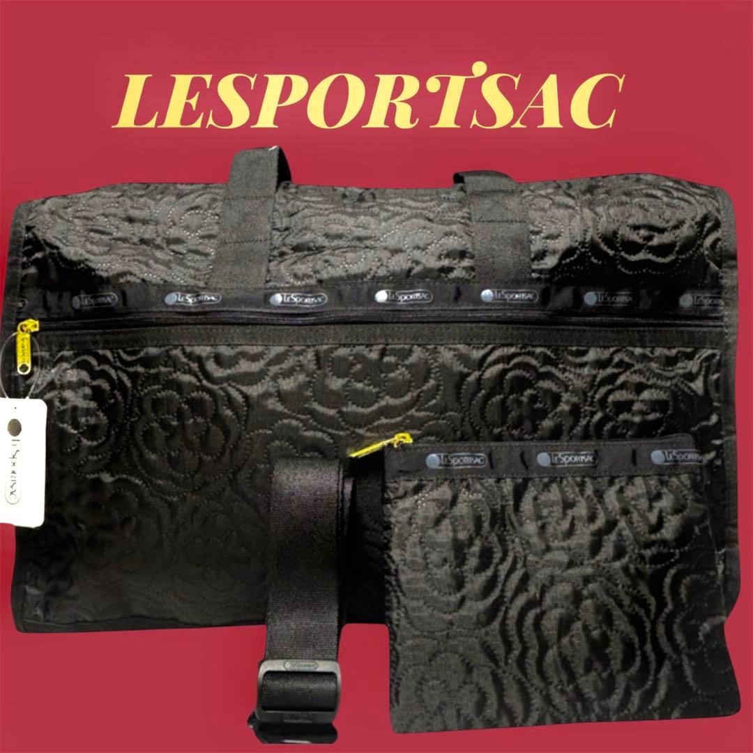 新品未使用タグ付き　レスポートサック　パフィーブロッサムズ花柄　ボストンバッグ