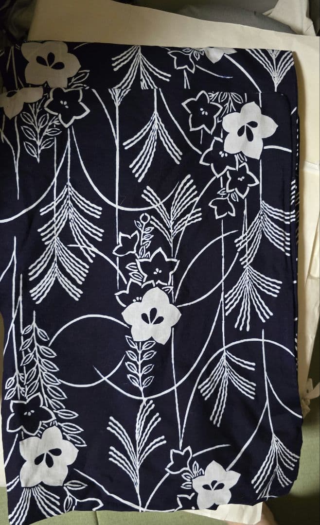 再値下げしました。日本橋竺仙 コーマ地?浴衣単品秋草柄美品