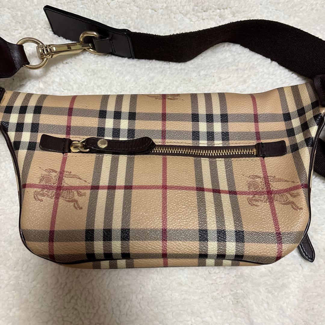【美品】Burberry バーバリー ウエストポーチ ショルダーバッグ