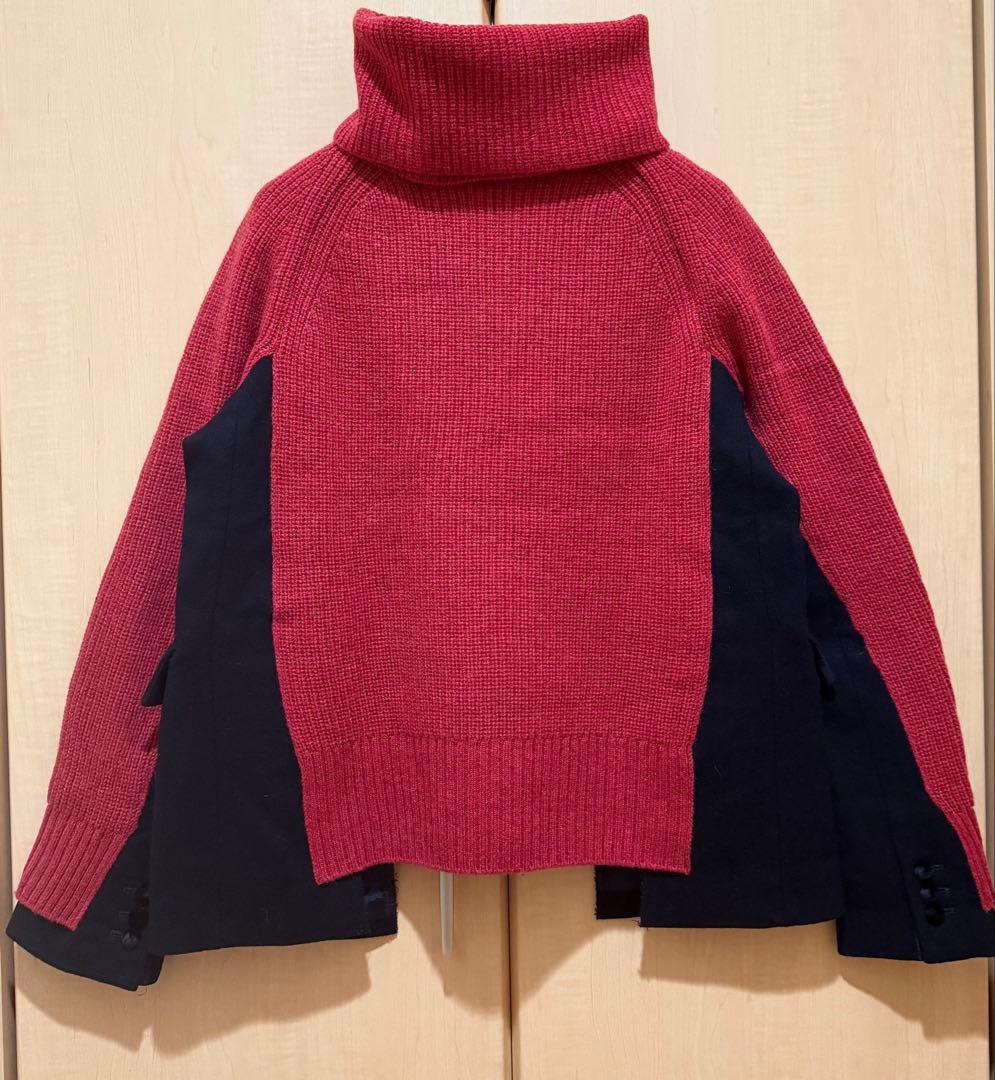 河北 麻友子【未使用に近い美品】★sacai サカイ★ウール ネックウォーマー付