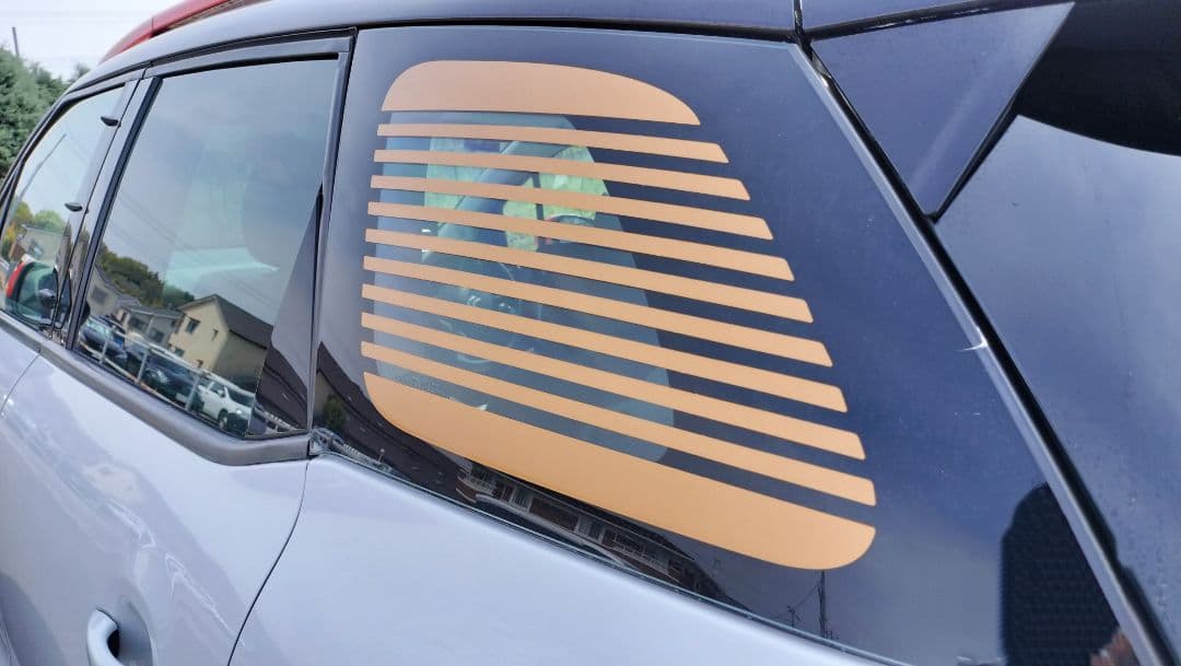 c3 エアクロス リアクォーターガラス用カスタムカッティングシート セミオーダー