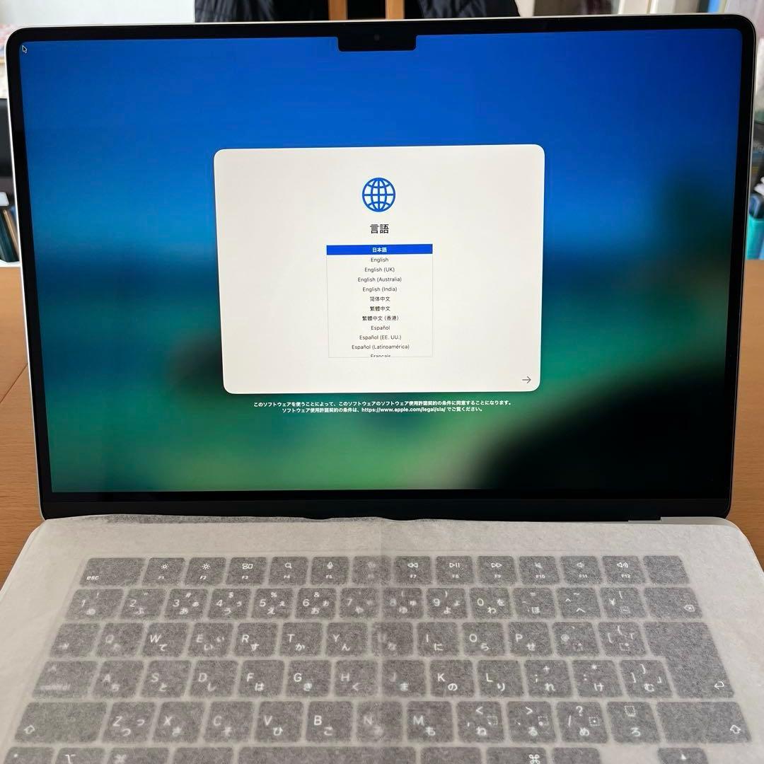 MacBookair15インチM4 16GB 512MB