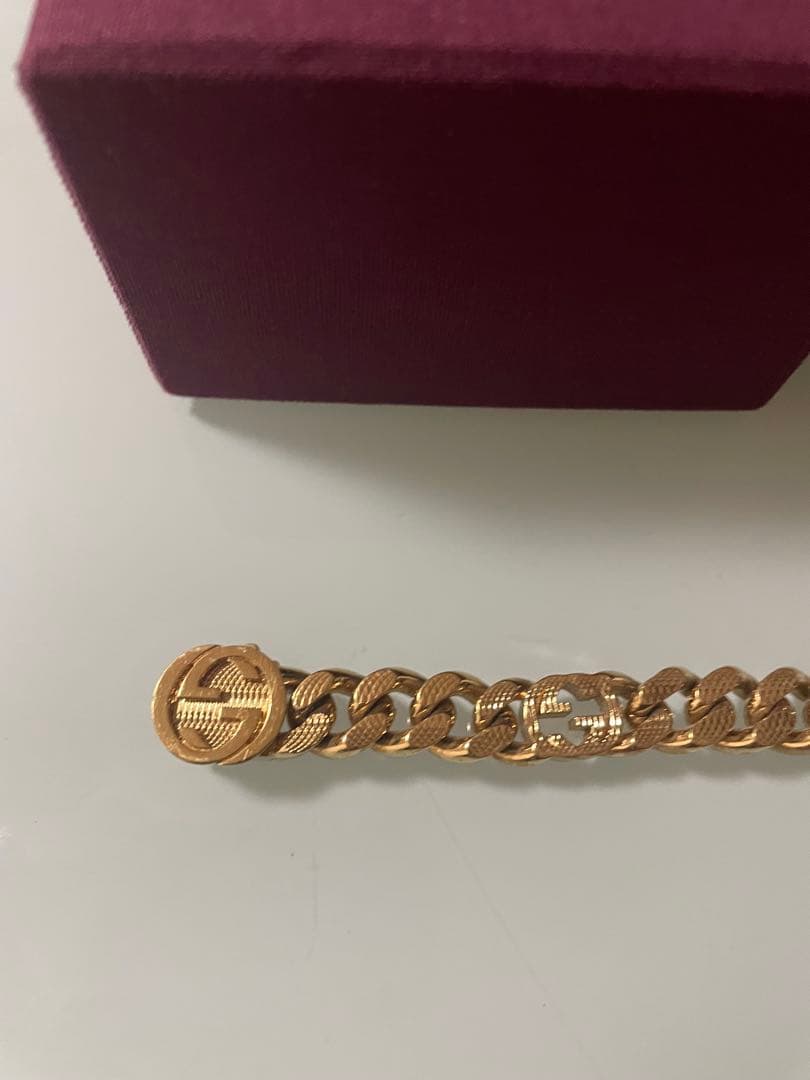 【SALE】GUCCI インターロッキングゴールド ネックレス&ブレスセット⭐︎⭐︎