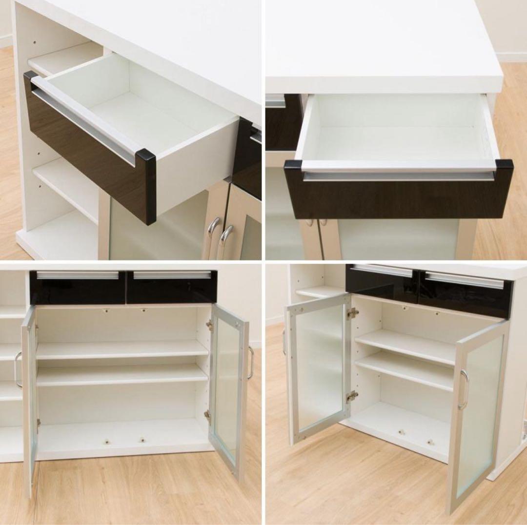 【美品】ニトリ バーカウンター パース2 幅120cm 収納付き