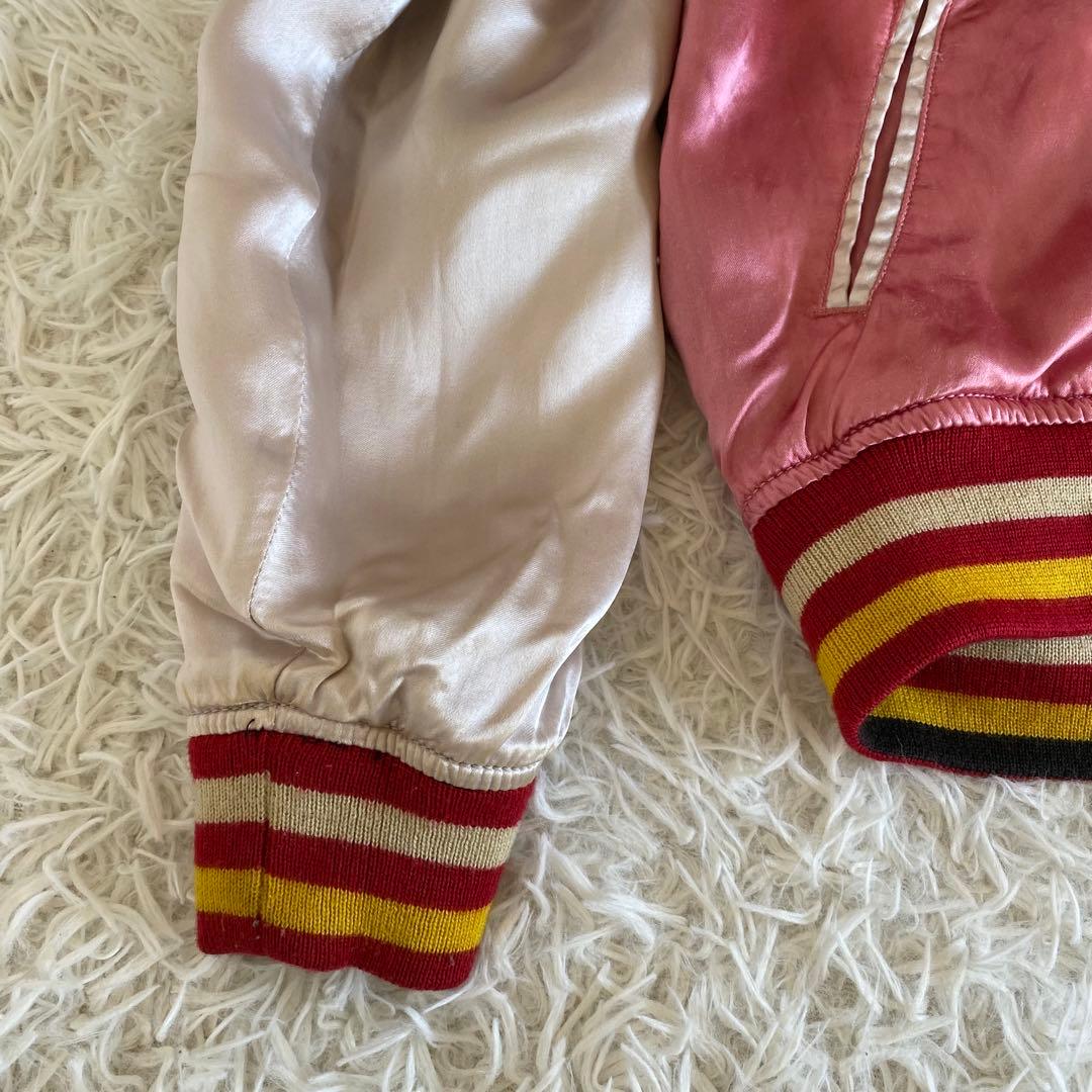 ヒューストン スカジャン リバーシブル 別珍 刺繍