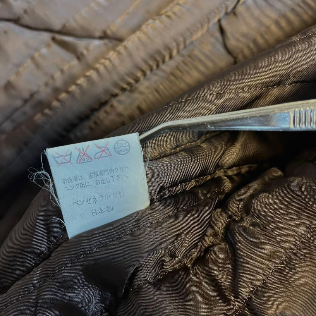 GRANVALTA ペッカリー 本革フライトジャケットレザージャケット 黒 50