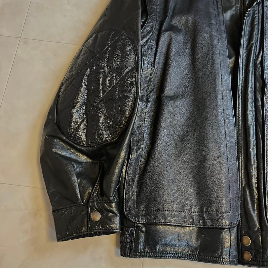 GRANVALTA ペッカリー 本革フライトジャケットレザージャケット 黒 50