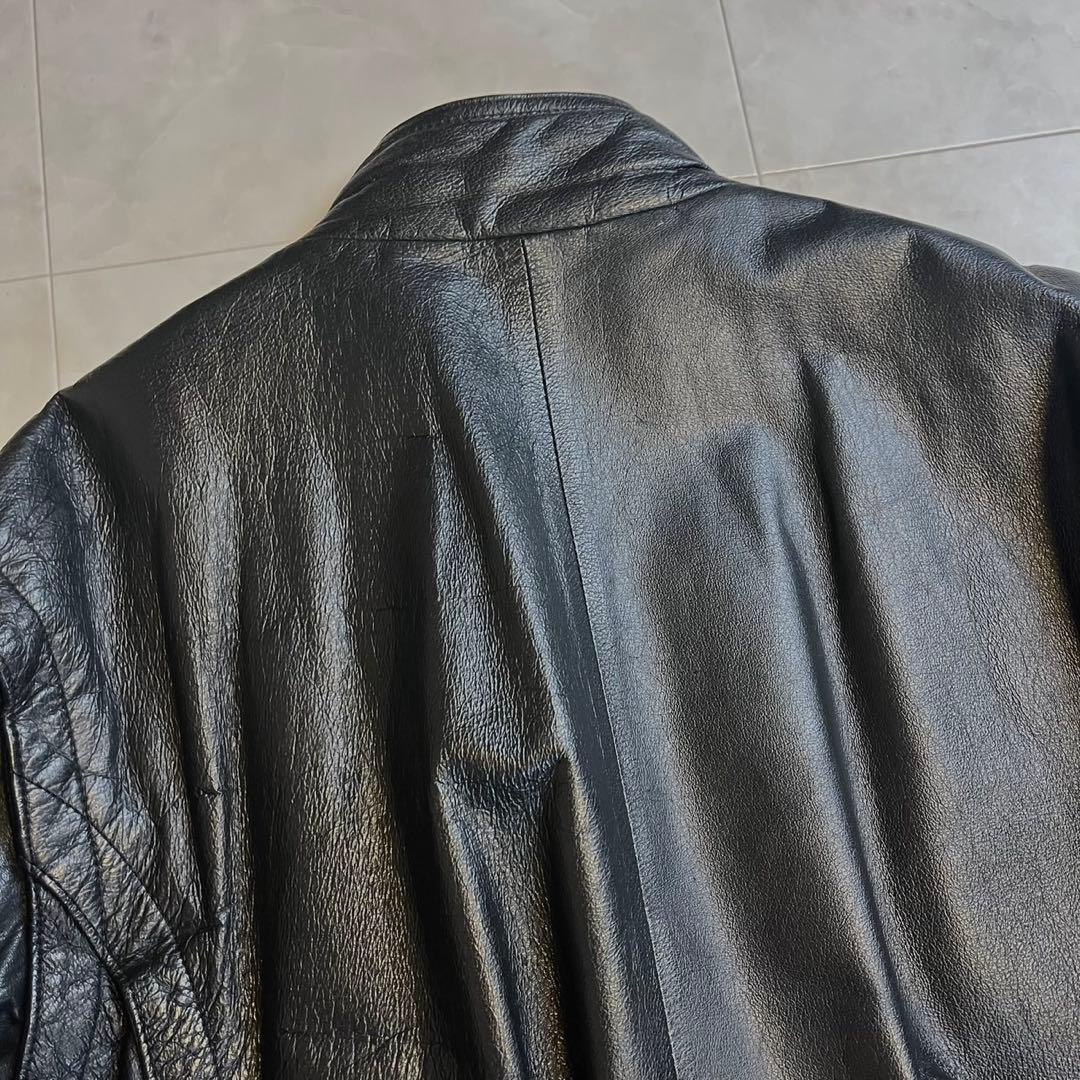 GRANVALTA ペッカリー 本革フライトジャケットレザージャケット 黒 50