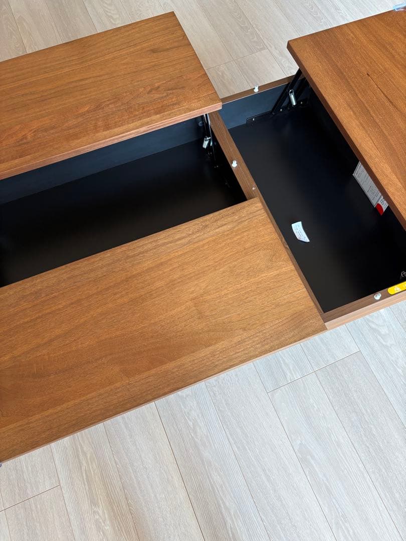 ブラウン木製センターテーブル