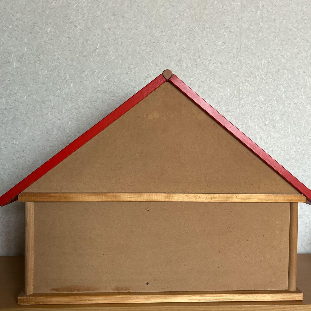 は*こ様 バウアー社 ドールハウス 赤い屋根 木製　ニキティキ　家具セット