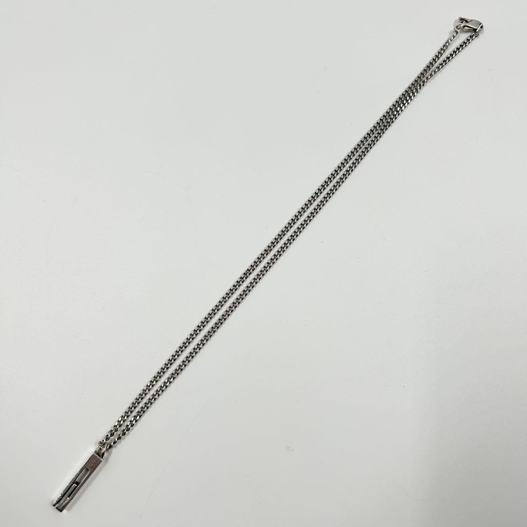 希少✨　グッチ　GUCCI ネックレス　カットアウト　スクエア　Gモチーフ　Ag