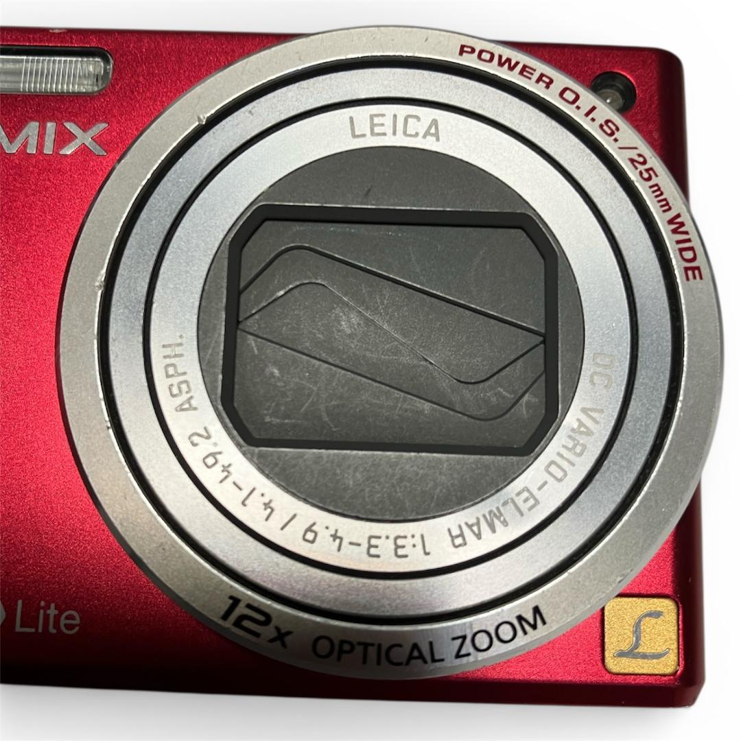 VW【動作確認済】Panasonic LUMIX DMC TZ10　レッド