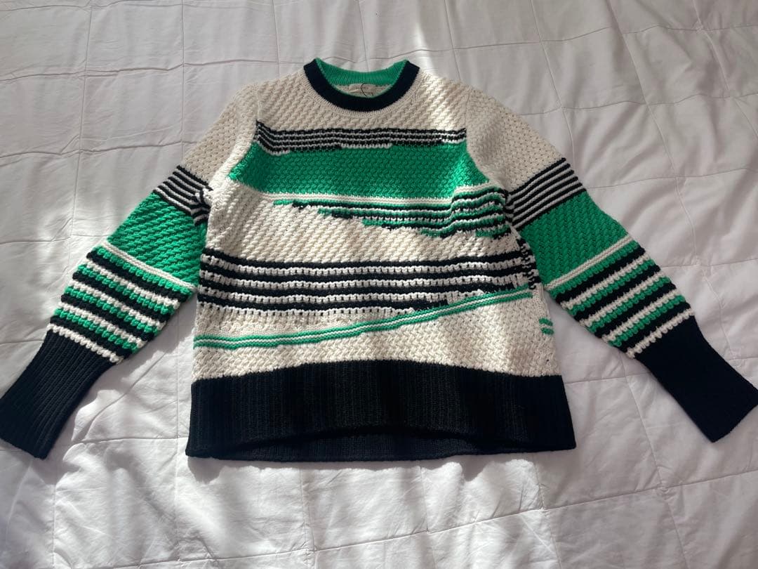 新品　デプレ　ミックスステッチ クルーネックプルオーバーニット　caban