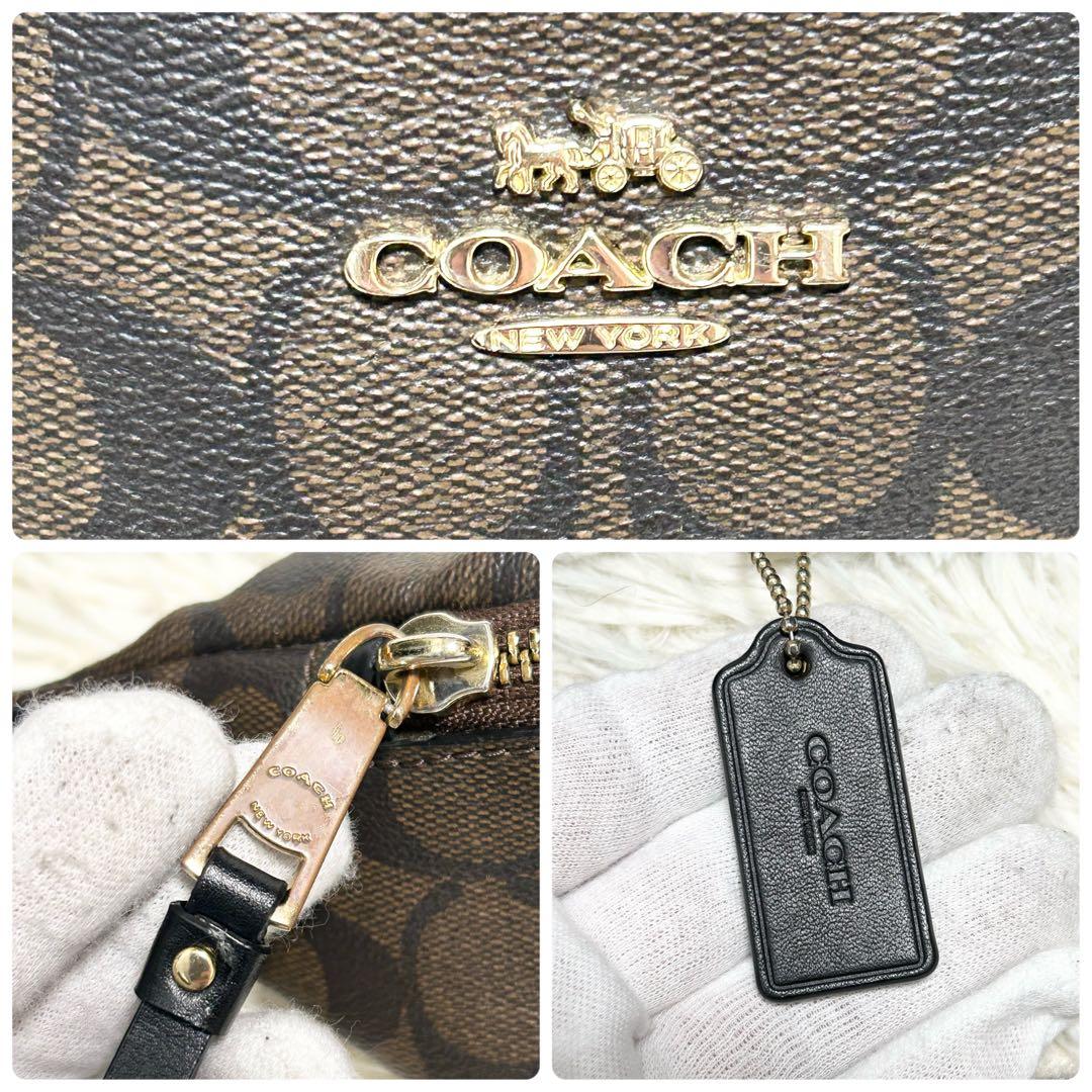 ✨極美品✨COACH コーチ シグネチャー ボディバッグ ウエストバッグ