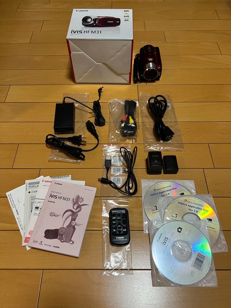 Canon HDビデオカメラ iVIS HF M31 レッド