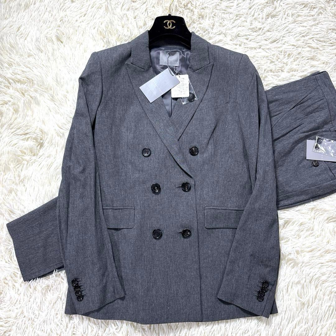 最終価格‼️新品✨セオリーリュクスパンツスーツ セットダブルテーラードJKレーヨン