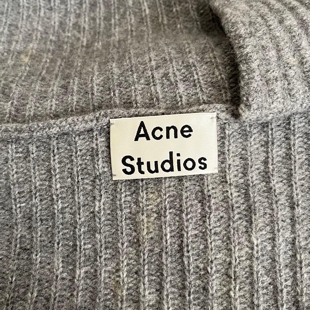 【希少サイズ✨️】Acne Studios 変形リブハイネックニット グレー M