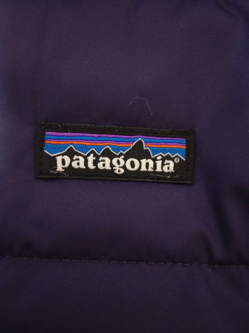 patagonia キッズ リバーシブルダウン&ボアジャケット XXL パープル