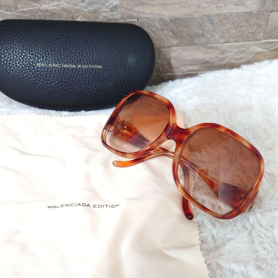 【美品】BALENCIAGA　バレンシアガ　サングラス　ブラウン　グラデーション