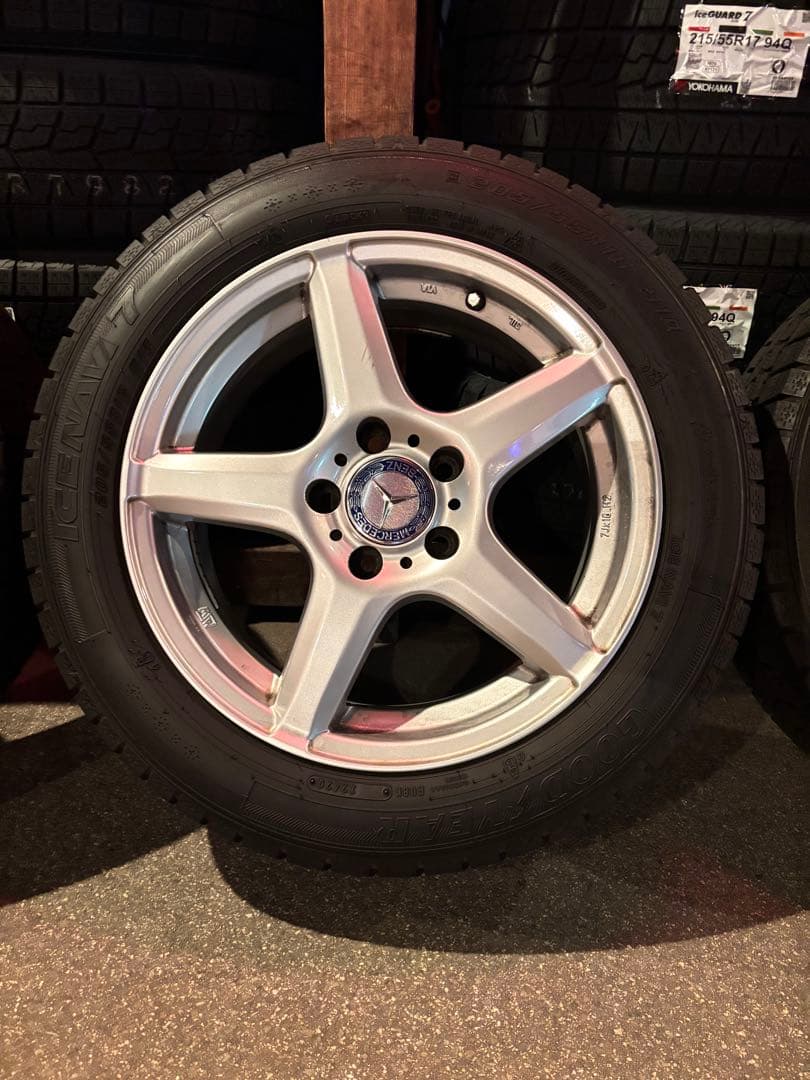 ◇送料込み◇ 205/55R16 中古スタッドレスアルミセット　ベンツCクラス