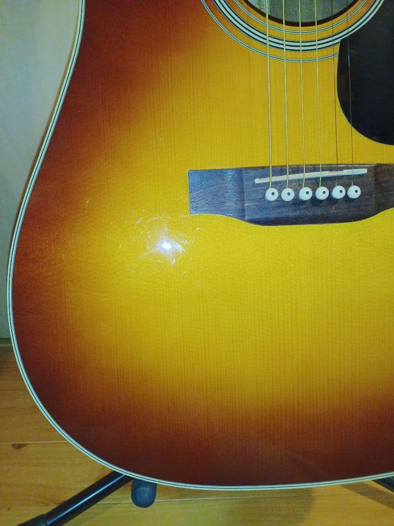 【送料込】【美品】アリア　ドレッドノート　ARIA　トップ単板　低弦高　整備済