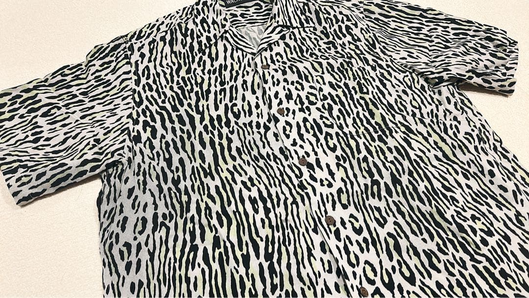 【WACKO MARIA 】LEOPARD HAWAIIAN SHIRT