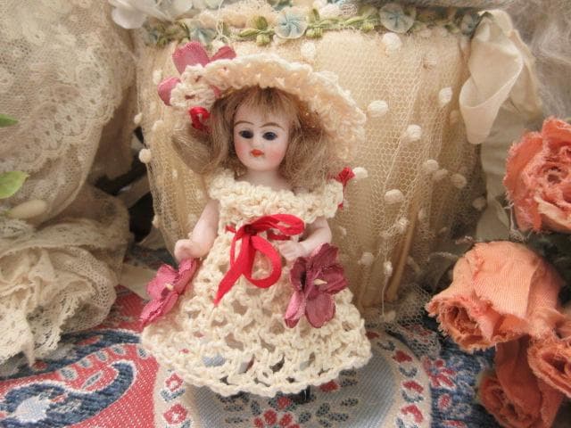 アンティーク　ミニョネット　☆　ビスクドール　ジャーマン