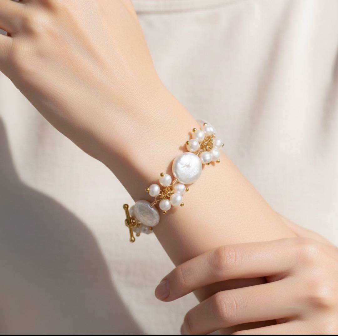 【もも】天然石マルチカラーフローライトの香水瓶ピアス