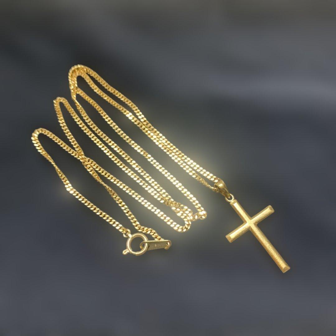 K18 18金クロスペンダントトップ【明日20時までの出品】