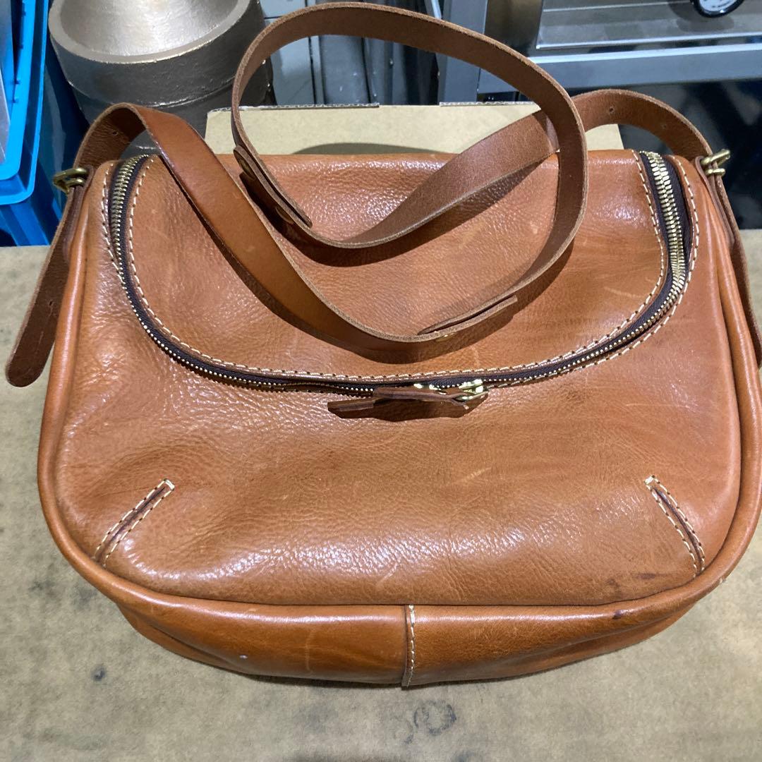 HERZ バッグ　革　ラナパー