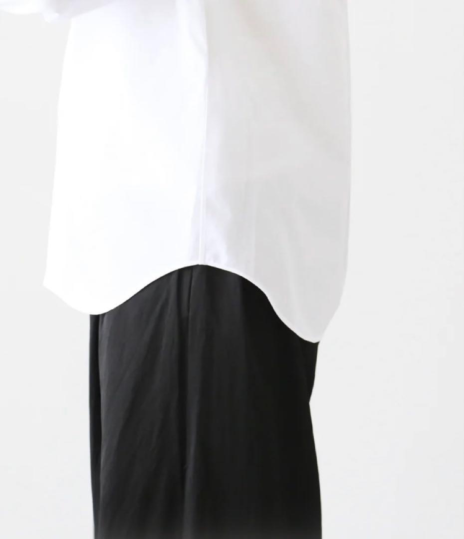 tao トリココムデギャルソン　定番　丸襟長袖シャツ　ホワイト　Mサイズ