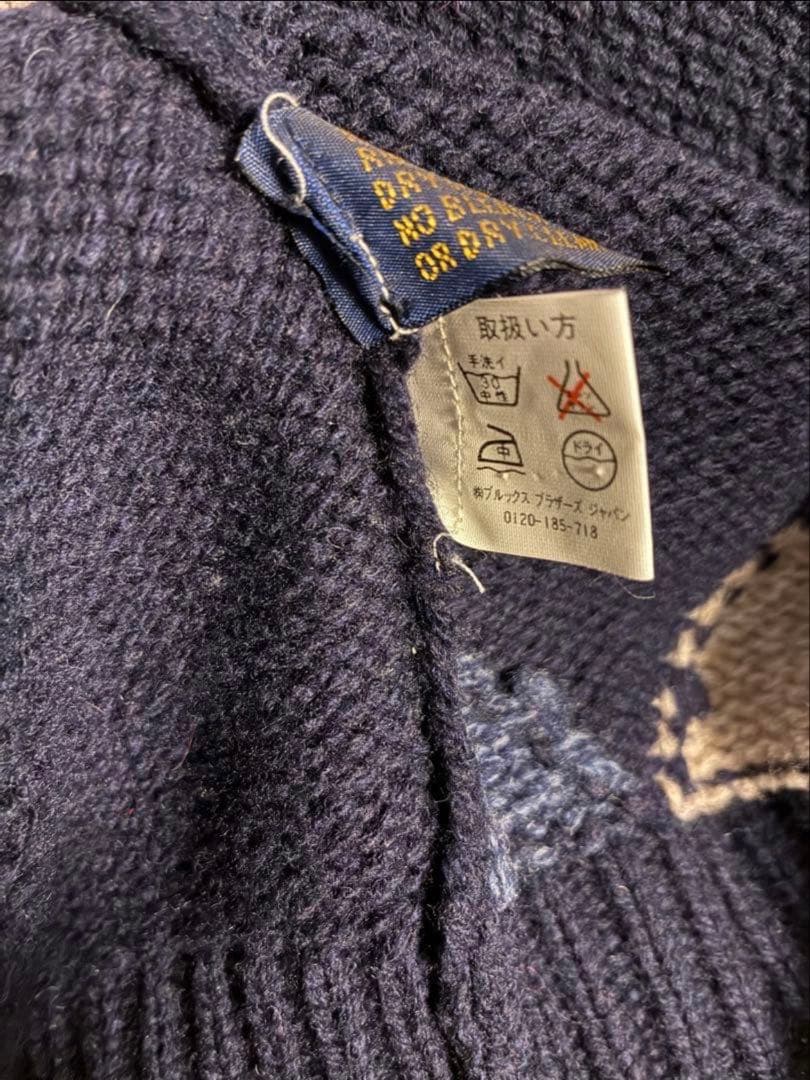 90s Brooks Brothers アーガイル柄 ハイネックニット ウール