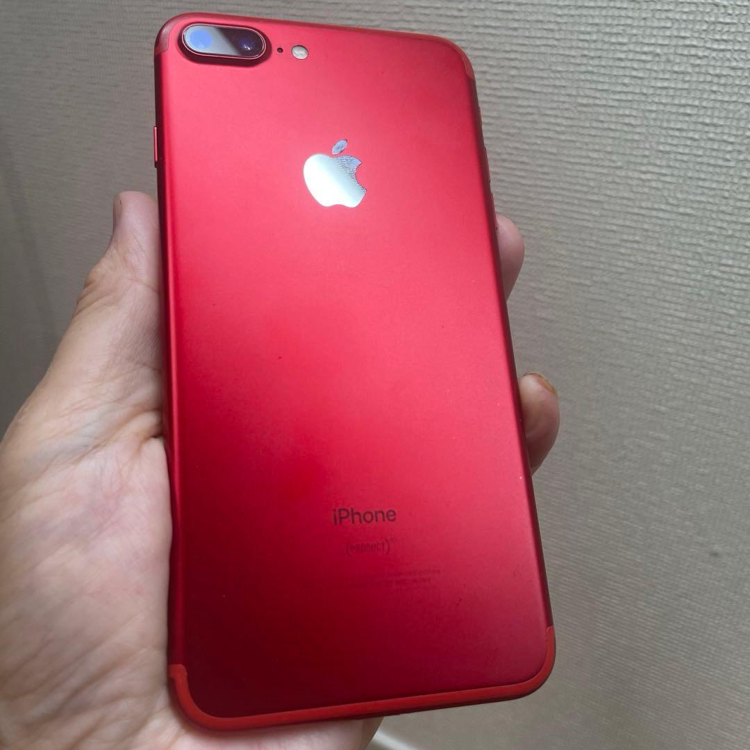 美品 Apple iPhone 7 Plus (赤) 本体　128GB