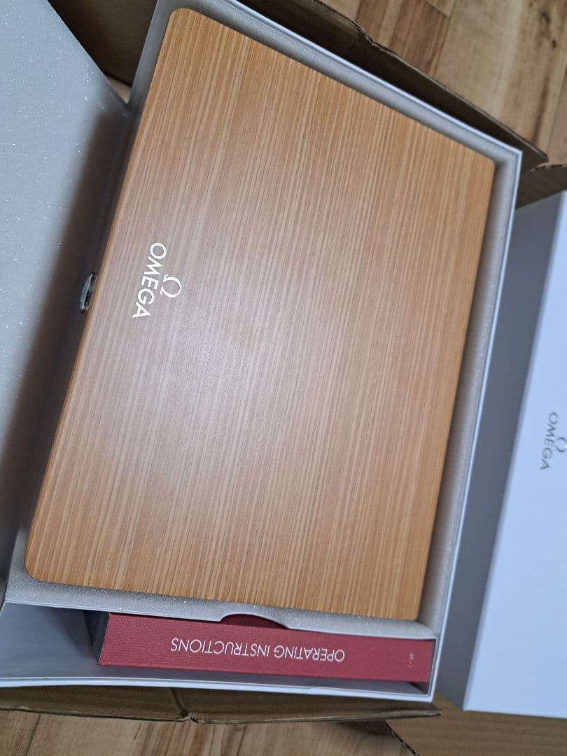 OMEGA ウッドボックス 取扱説明書付き
