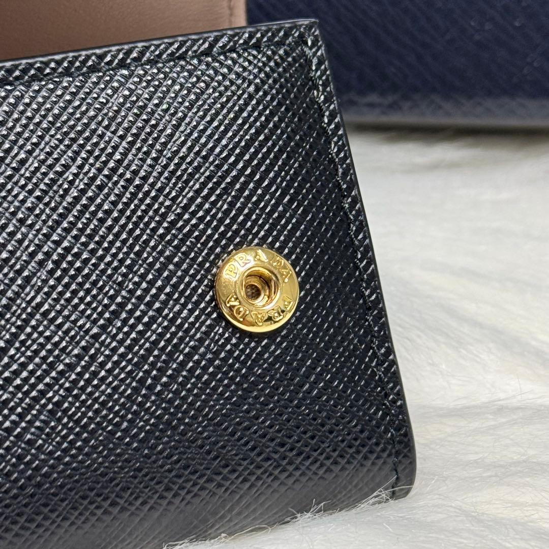 PRADA プラダ リボン キーケース サフィアーノ 4連 キーリング