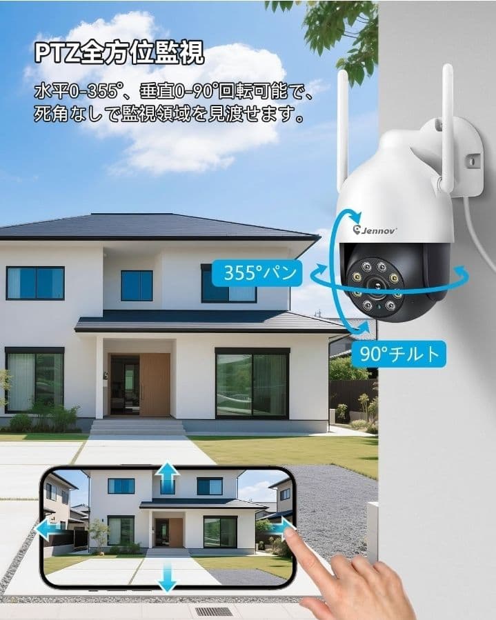 ★新品未使用　監視カメラ　防犯カメラ４台セット
